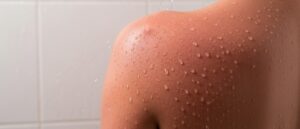 Peau mouillée allergique au calcaire